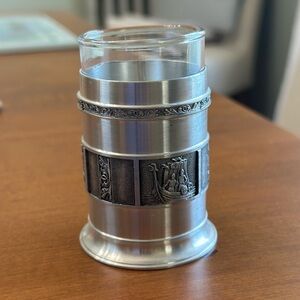 Medieval Norway Konge Pewter Pony Cordial Glass